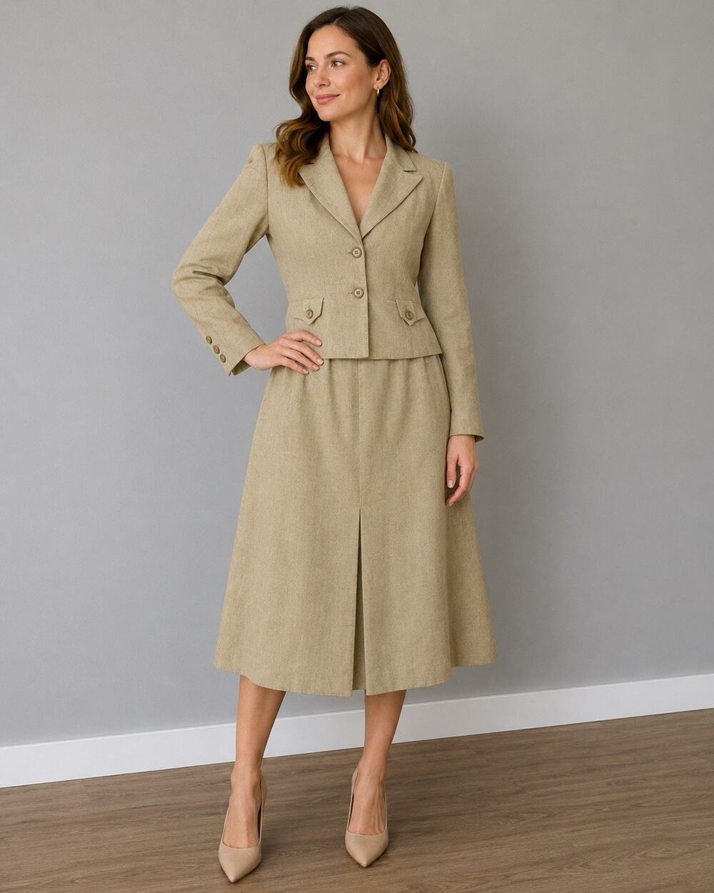 Vintage Prophecy Women’s 2-Piece Skirt Suit – Listed as Size 6 Tagged Size 10